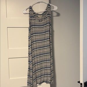 Max Studio Blue and White Striped Dress